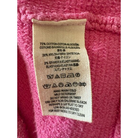 Free People Ottoman Slouchy Tunic Sweater Pink Ribbed Pullover Oversized Medium - Picture 13 of 16